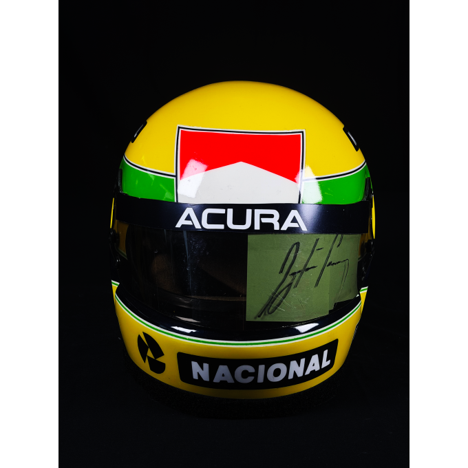 AYRTON SENNA AUTÓGRAFO – CAPACETE ASSINADO