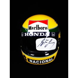AYRTON SENNA AUTÓGRAFO – ASSINATURA NA VISEIRA DO CAPACETE