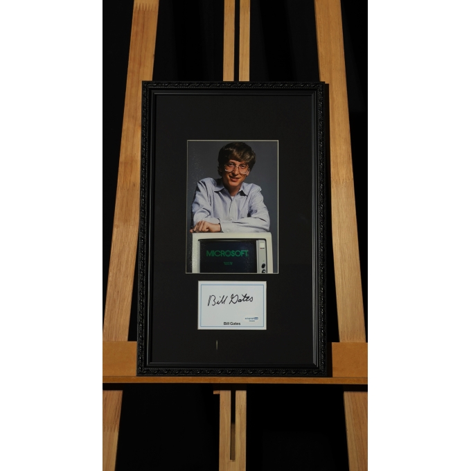 BILL GATES AUTÓGRAFO – ASSINATURA ORIGINAL DO FUNDADOR DA MICROSOFT