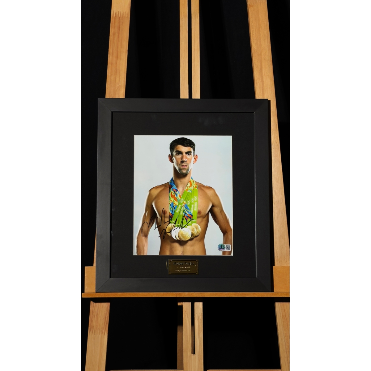 Michael Phelps — Foto Olímpica Autografada (Rio 2016)