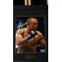 GEORGES ST-PIERRE "GSP" AUTÓGRAFO - FOTO EMOLDURADA