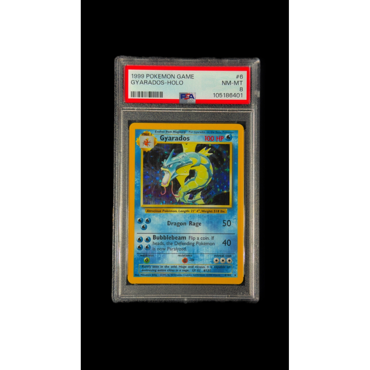 GYARADOS HOLO PSA 8 – BASE SET 1999