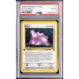 DITTO HOLO 1ST EDITION PSA 6 – FOSSIL 1999