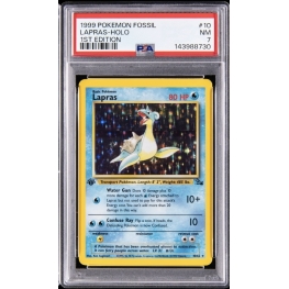 LAPRAS HOLO 1ST EDITION PSA 7 – FOSSIL 1999