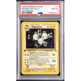 MAGNETON HOLO 1ST EDITION PSA 8 – FOSSIL 1999