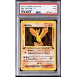 MOLTRES HOLO 1ST EDITION PSA 7 – FOSSIL 1999