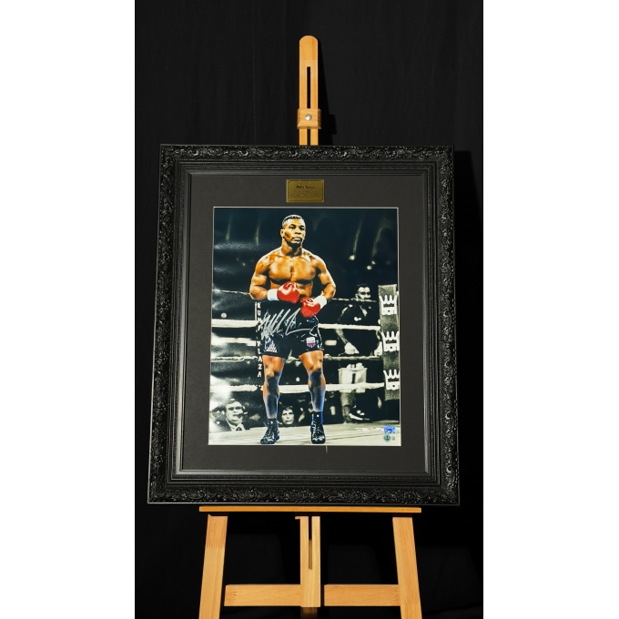 MIKE TYSON AUTÓGRAFO - FOTO EMOLDURADA
