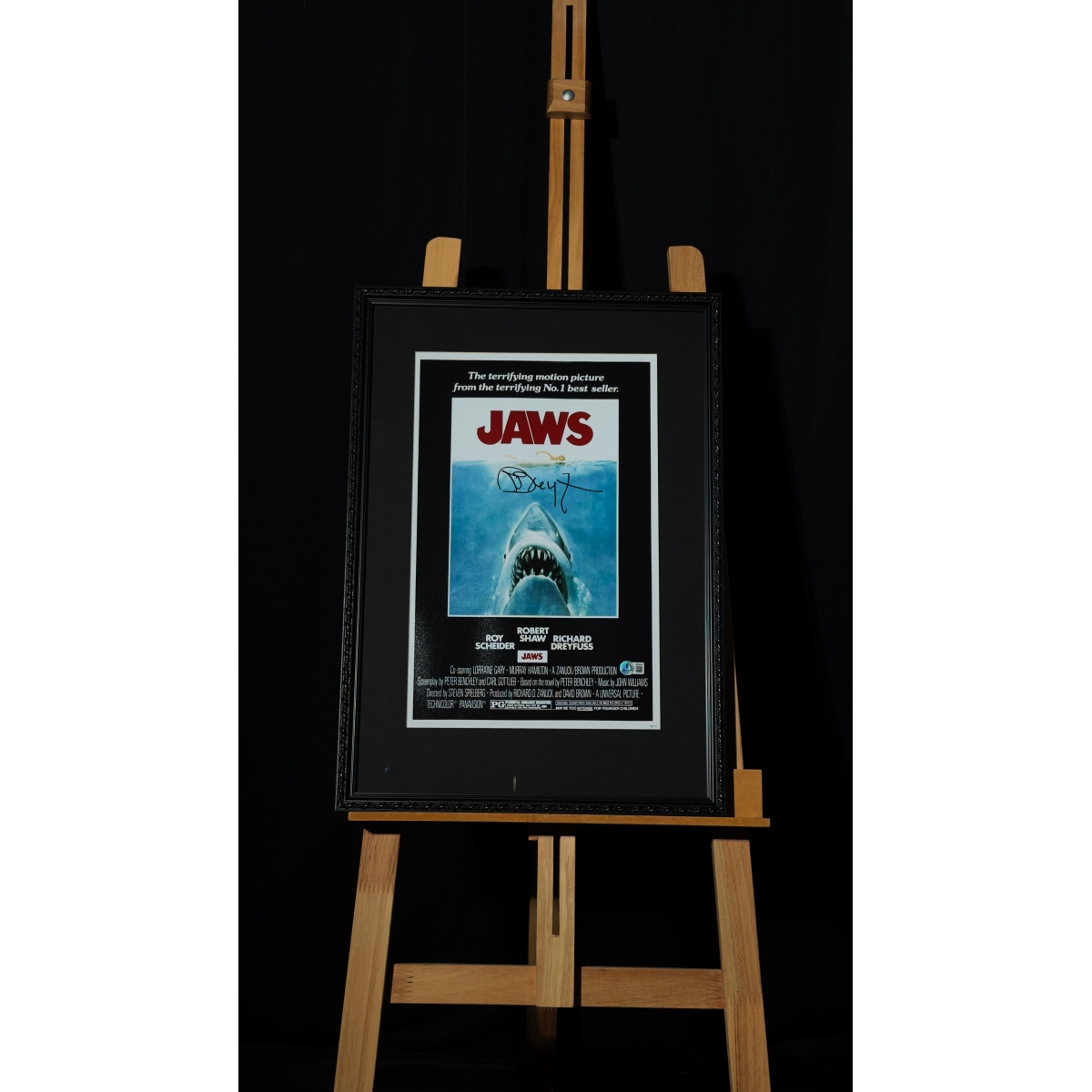 RICHARD DREYFUSS AUTÓGRAFO – PÔSTER DE TUBARÃO (JAWS)