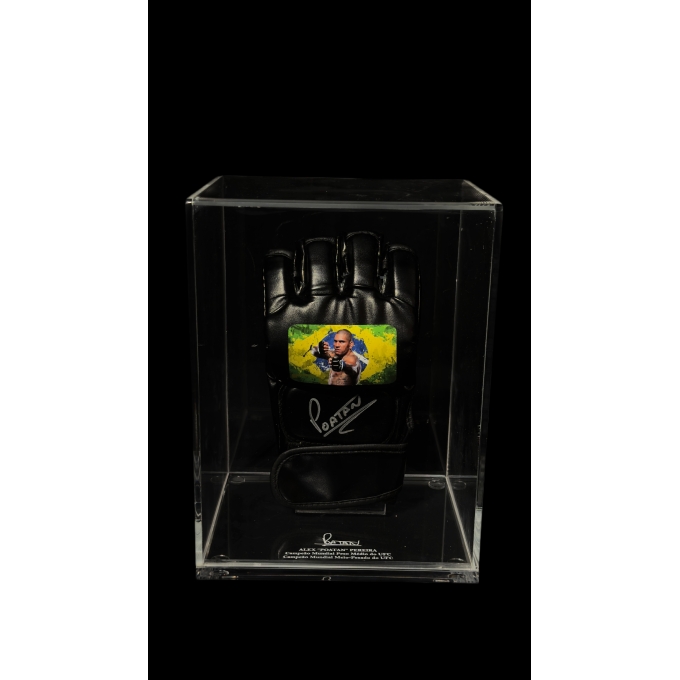 Alex “Poatan” Pereira Autógrafo em Luva de MMA.