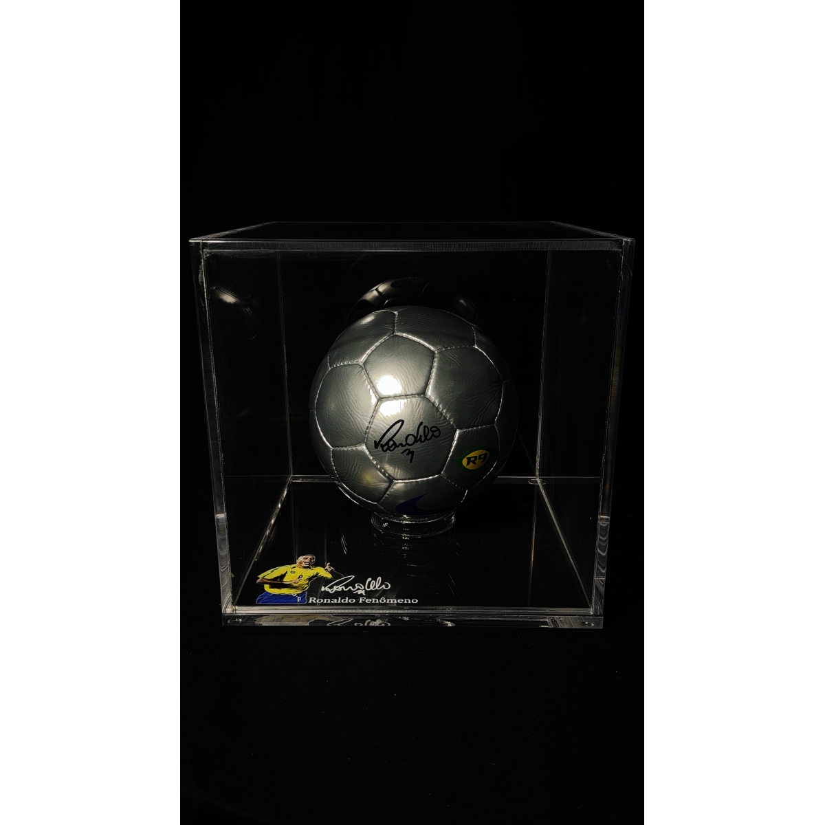 RONALDO FENÔMENO AUTÓGRAFO - BOLA DE FUTEBOL NIKE