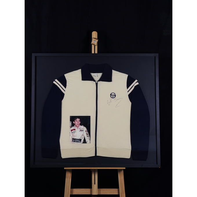 AYRTON SENNA AUTÓGRAFO – JAQUETA SERGIO TACCHINI