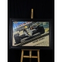 AYRTON SENNA AUTÓGRAFO – QUADRO LOTUS 97T WORLD CHAMPIONSHIP 1985