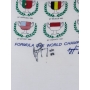 AYRTON SENNA AUTÓGRAFO DATADO "RIO 88" – CAMISETA FIRST PLACES FORMULA ONE WORLD CHAMPIONSHIP