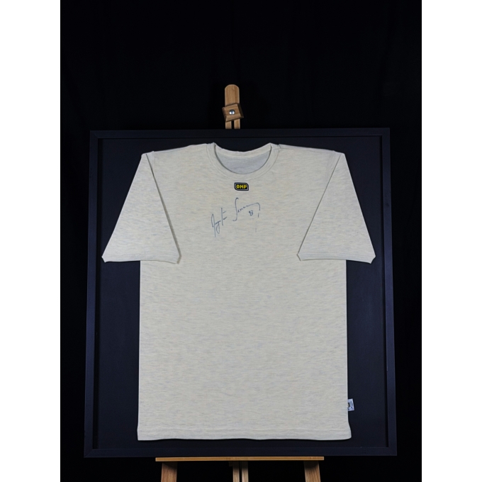 AYRTON SENNA AUTÓGRAFO – CAMISETA OMP