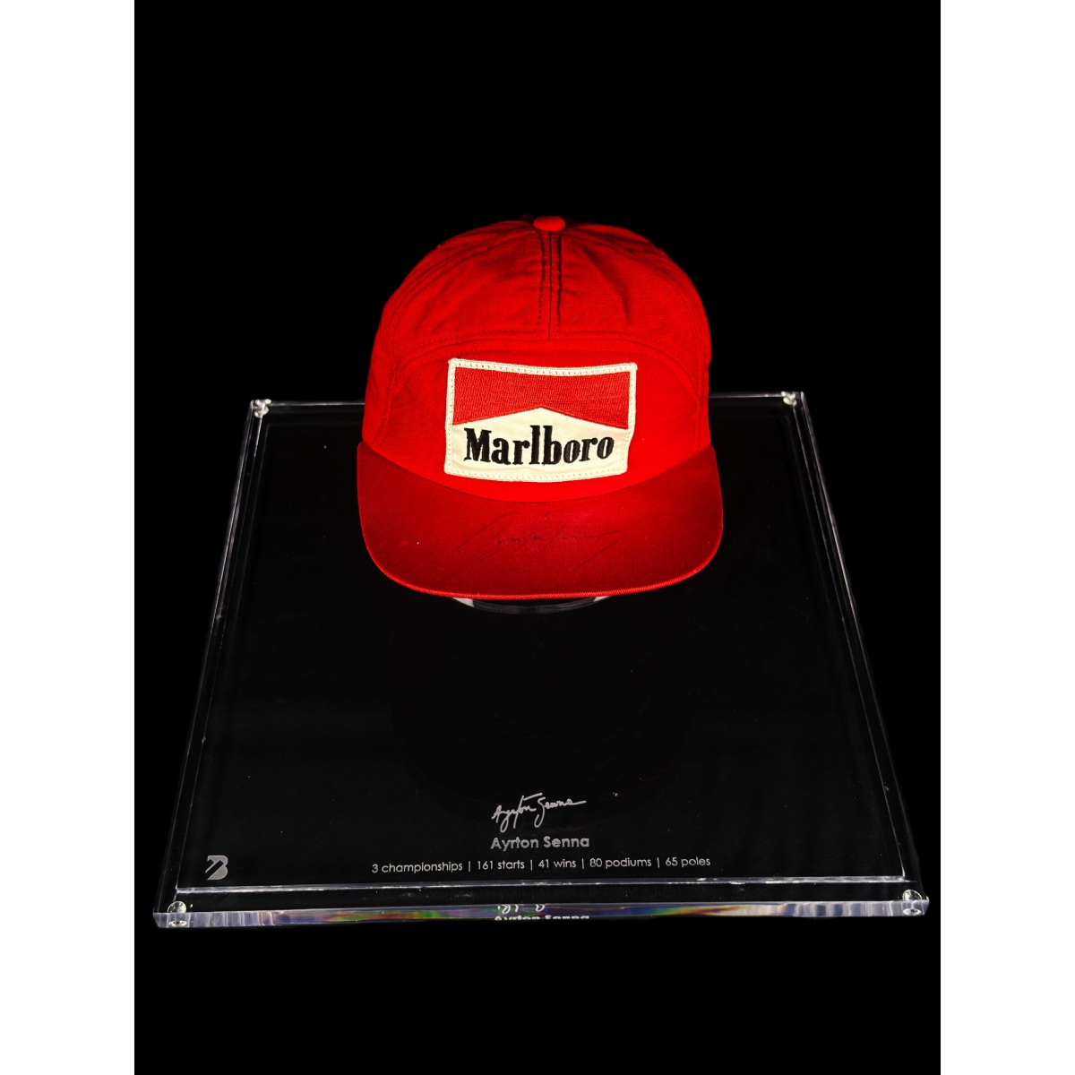 AYRTON SENNA AUTÓGRAFO – BONÉ MARLBORO