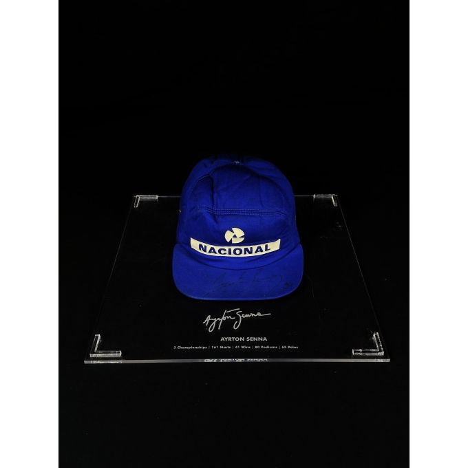 AYRTON SENNA AUTÓGRAFO – BONÉ NACIONAL