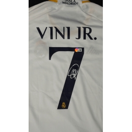 VINÍCIUS JÚNIOR AUTÓGRAFO – CAMISA REAL MADRID Nº 7