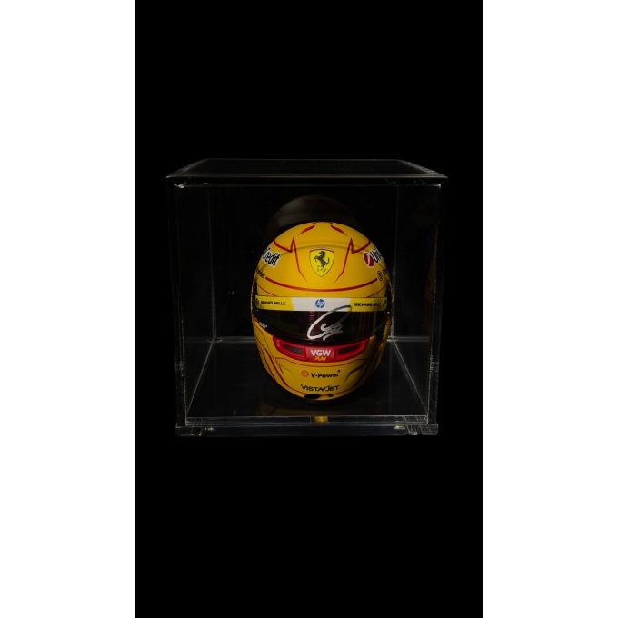 LEWIS HAMILTON AUTÓGRAFO – MINI CAPACETE FERRARI