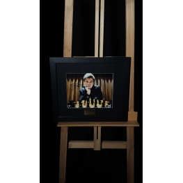 Magnus Carlsen Autógrafo - Foto "Ready for Challenge".
