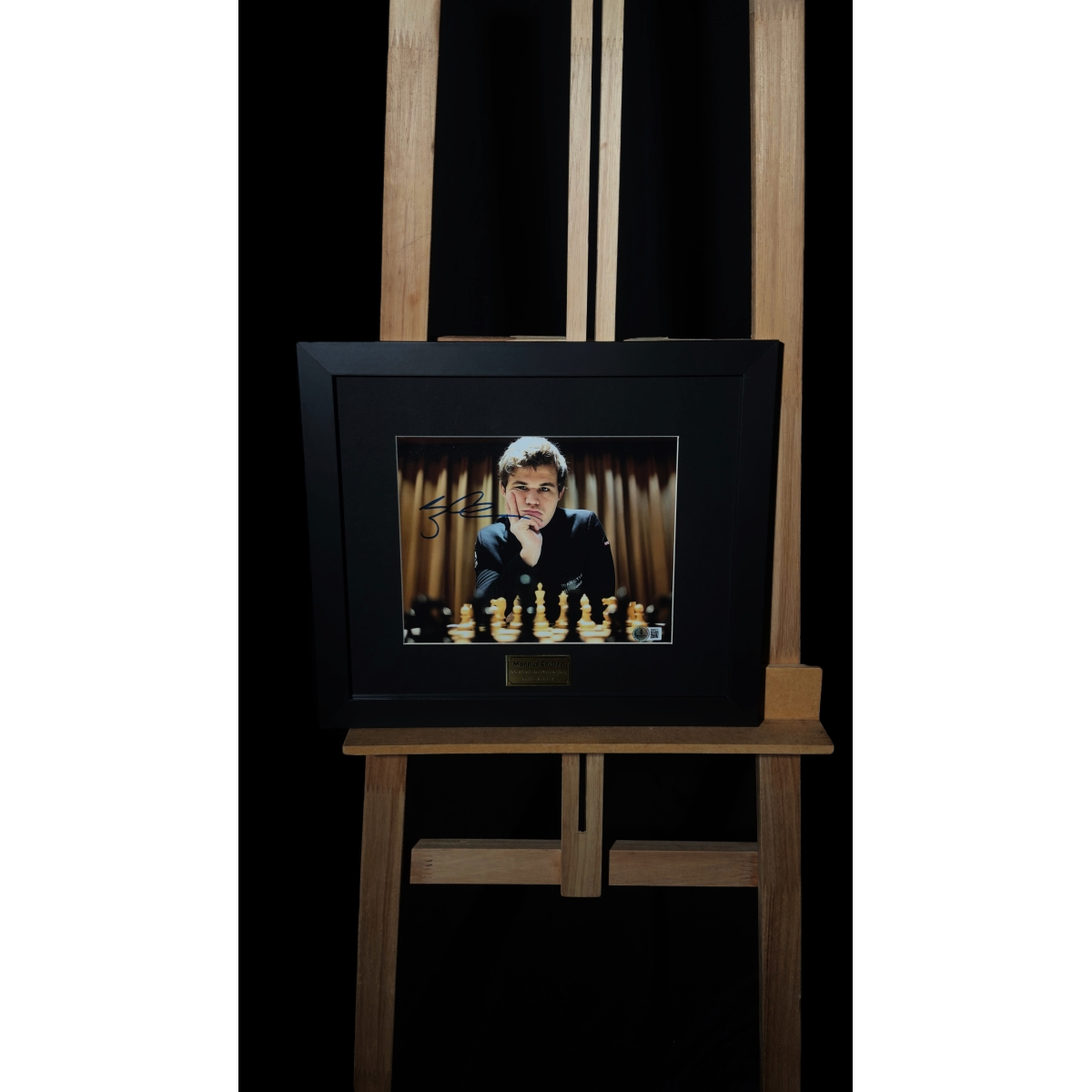 Magnus Carlsen Autógrafo - Foto "Ready for Challenge".
