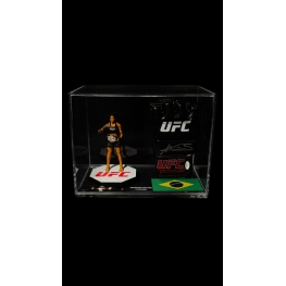 AMANDA NUNES AUTÓGRAFO – LUVA UFC COM FIGURA COLECIONÁVEL