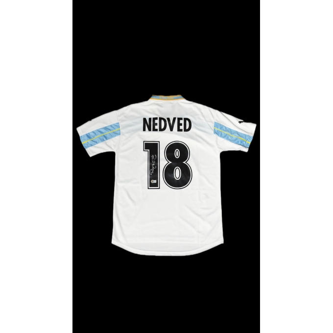 PAVEL NEDVED AUTÓGRAFO – CAMISA LAZIO 18