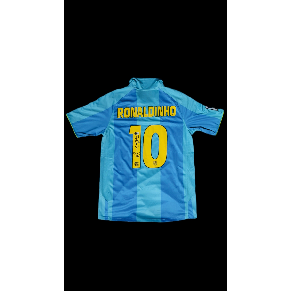 RONALDINHO AUTÓGRAFO – CAMISA BARCELONA 2007/08