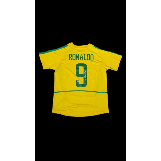 RONALDO FENÔMENO AUTÓGRAFO – CAMISA BRASIL 9