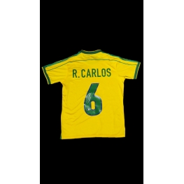 ROBERTO CARLOS AUTÓGRAFO – CAMISA BRASIL 6