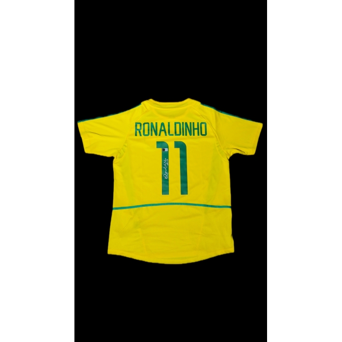RONALDINHO GAÚCHO AUTÓGRAFO – CAMISA BRASIL 11