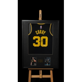 STEPHEN CURRY AUTÓGRAFO – QUADRO JERSEY WARRIORS 30