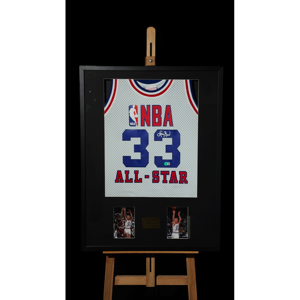 LARRY BIRD AUTÓGRAFO – JERSEY ALL-STAR 33