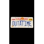 Christopher Lloyd Autógrafo - Placa “CALIFORNIA – OUTATIME”