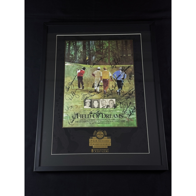 Foto Autografada por Jack Nicklaus & Gary Player.