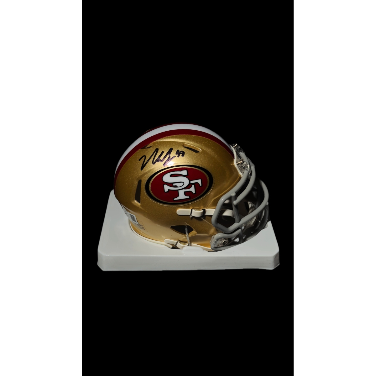 NICK BOSA – MINI CAPACETE SAN FRANCISCO 49ERS RIDDELL SPEED AUTOGRAFADO