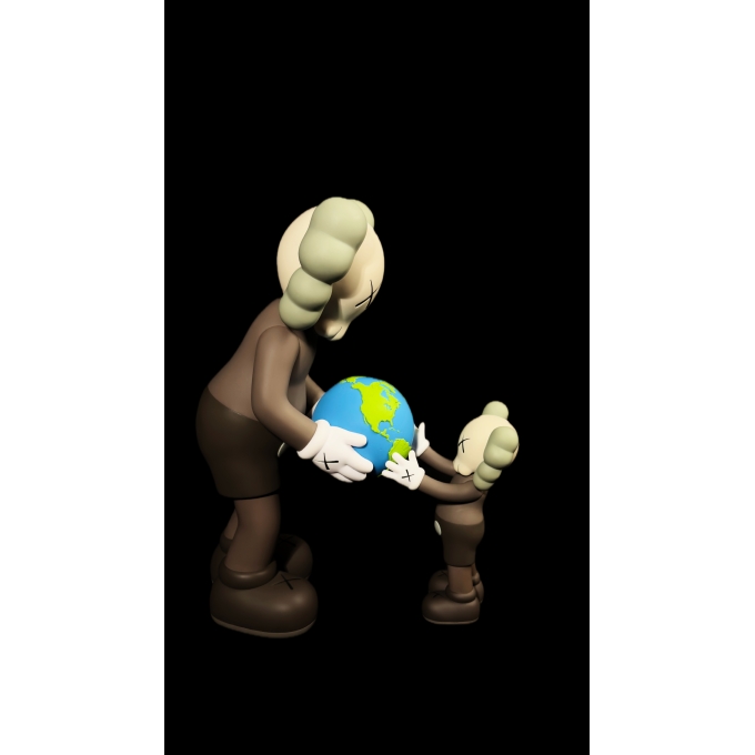 KAWS THE PROMISE – FIGURA COLECIONÁVEL BROWN