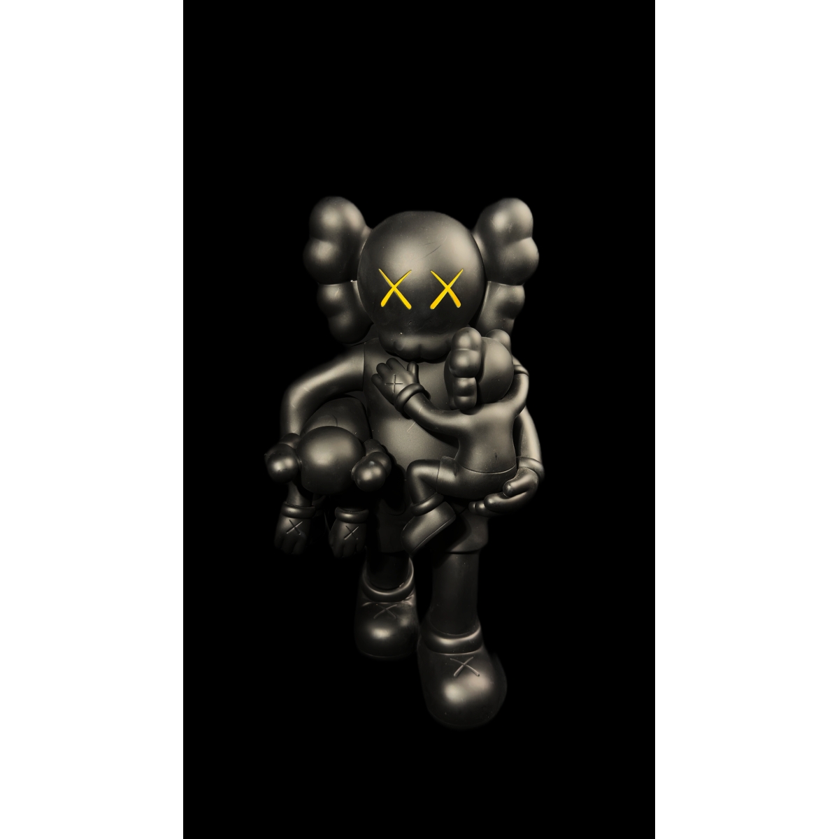 KAWS CLEAN SLATE BLACK – FIGURA COLECIONÁVEL