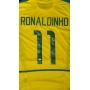PELÉ E ÍCONES SELEÇÃO BRASILEIRA AUTÓGRAFOS - CAMISA BRASIL RONALDINHO MULTIASSINADA