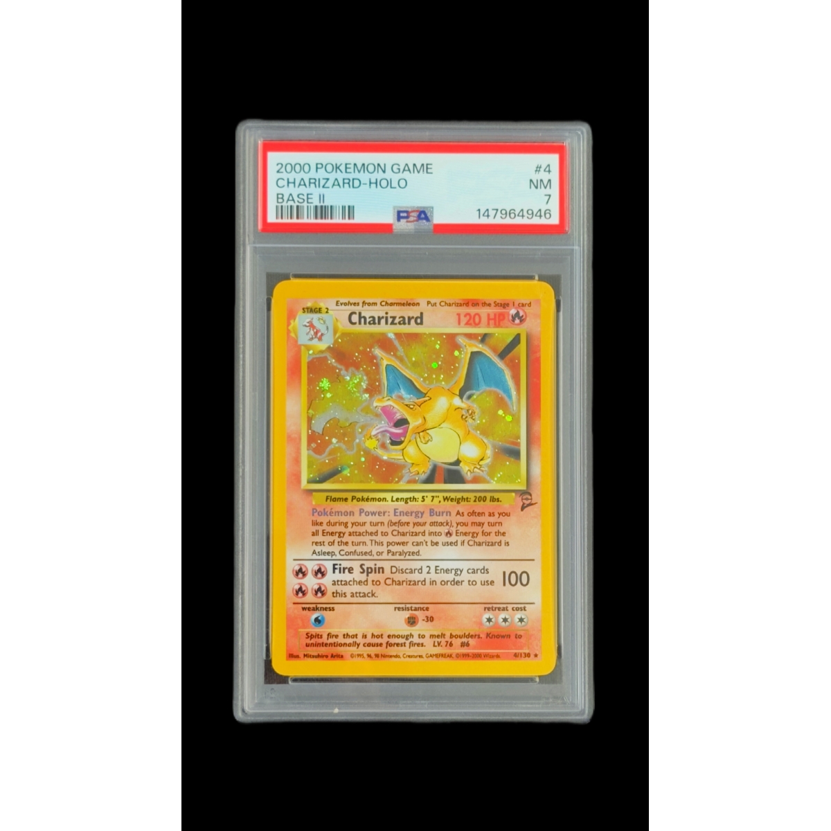 CHARIZARD HOLO PSA 7 – BASE SET 2 2000