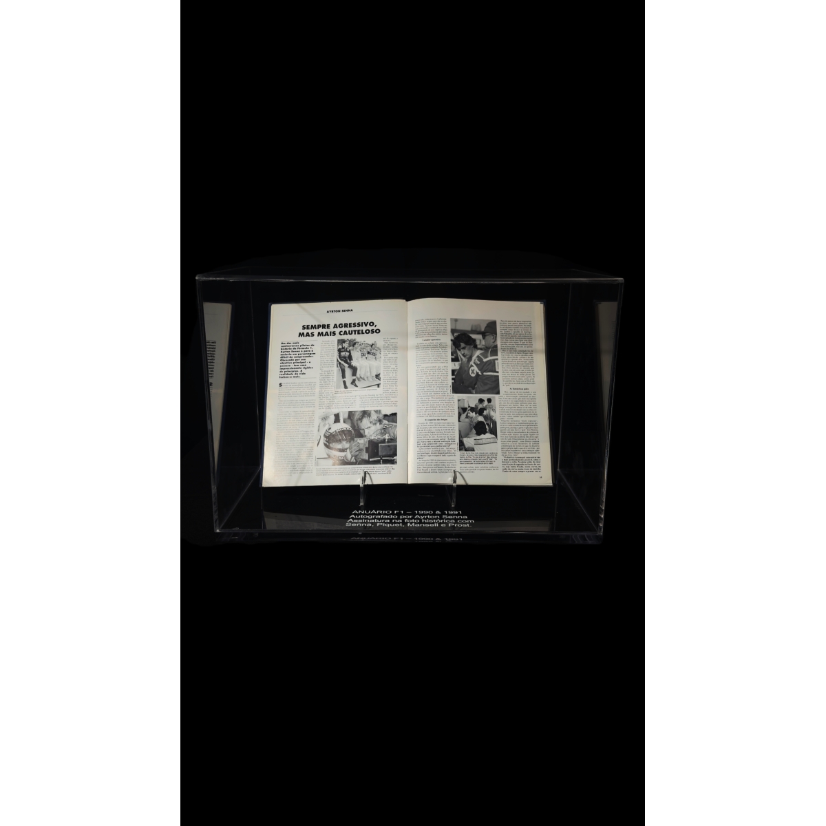 AYRTON SENNA AUTÓGRAFO – ANUÁRIO F1 1990 & 1991
