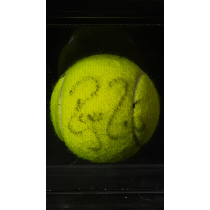 ROGER FEDERER AUTÓGRAFO – BOLA DE TÊNIS WIMBLEDON 2015