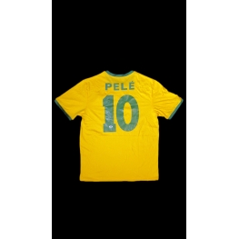 PELÉ AUTÓGRAFO – CAMISA BRASIL RETRÔ