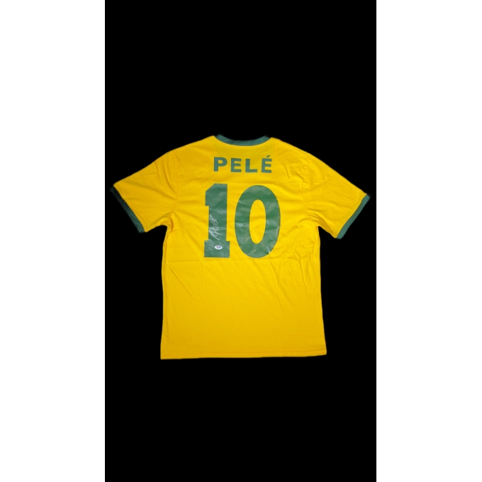 PELÉ AUTÓGRAFO – CAMISA BRASIL RETRÔ