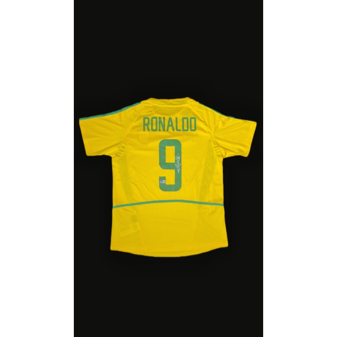RONALDO FENÔMENO AUTÓGRAFO – CAMISA BRASIL 2002