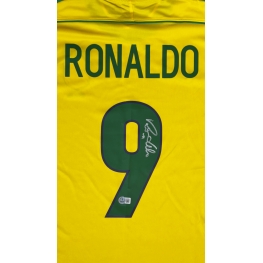 RONALDO FENÔMENO AUTÓGRAFO – CAMISA BRASIL 1998