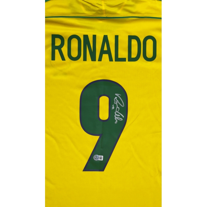 RONALDO FENÔMENO AUTÓGRAFO – CAMISA BRASIL 1998