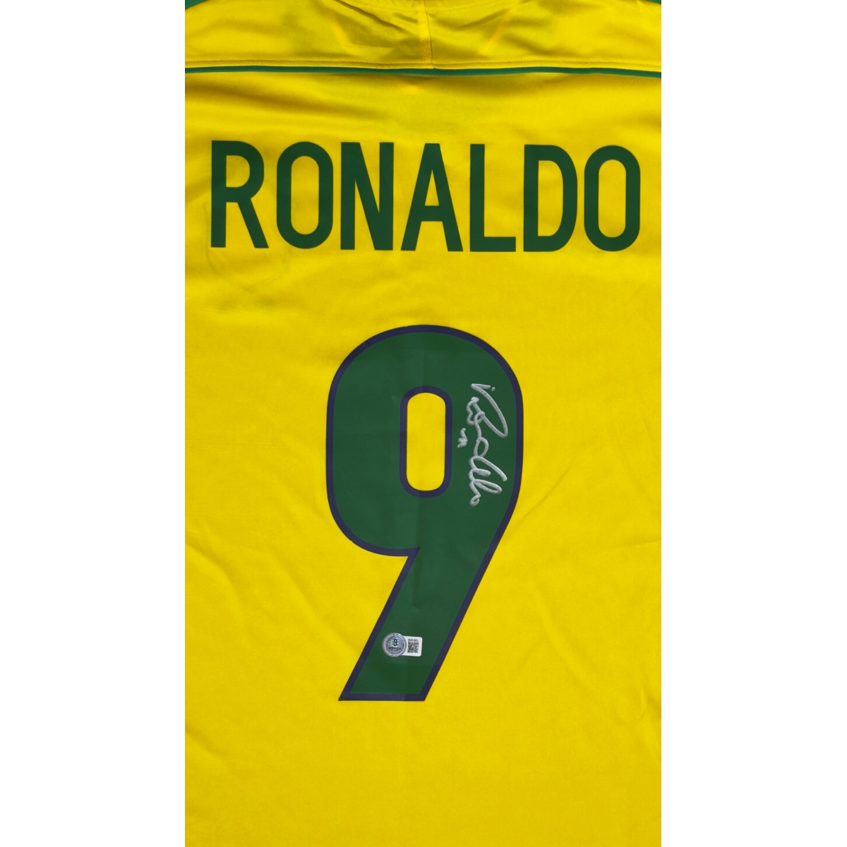 RONALDO FENÔMENO AUTÓGRAFO – CAMISA BRASIL 1998