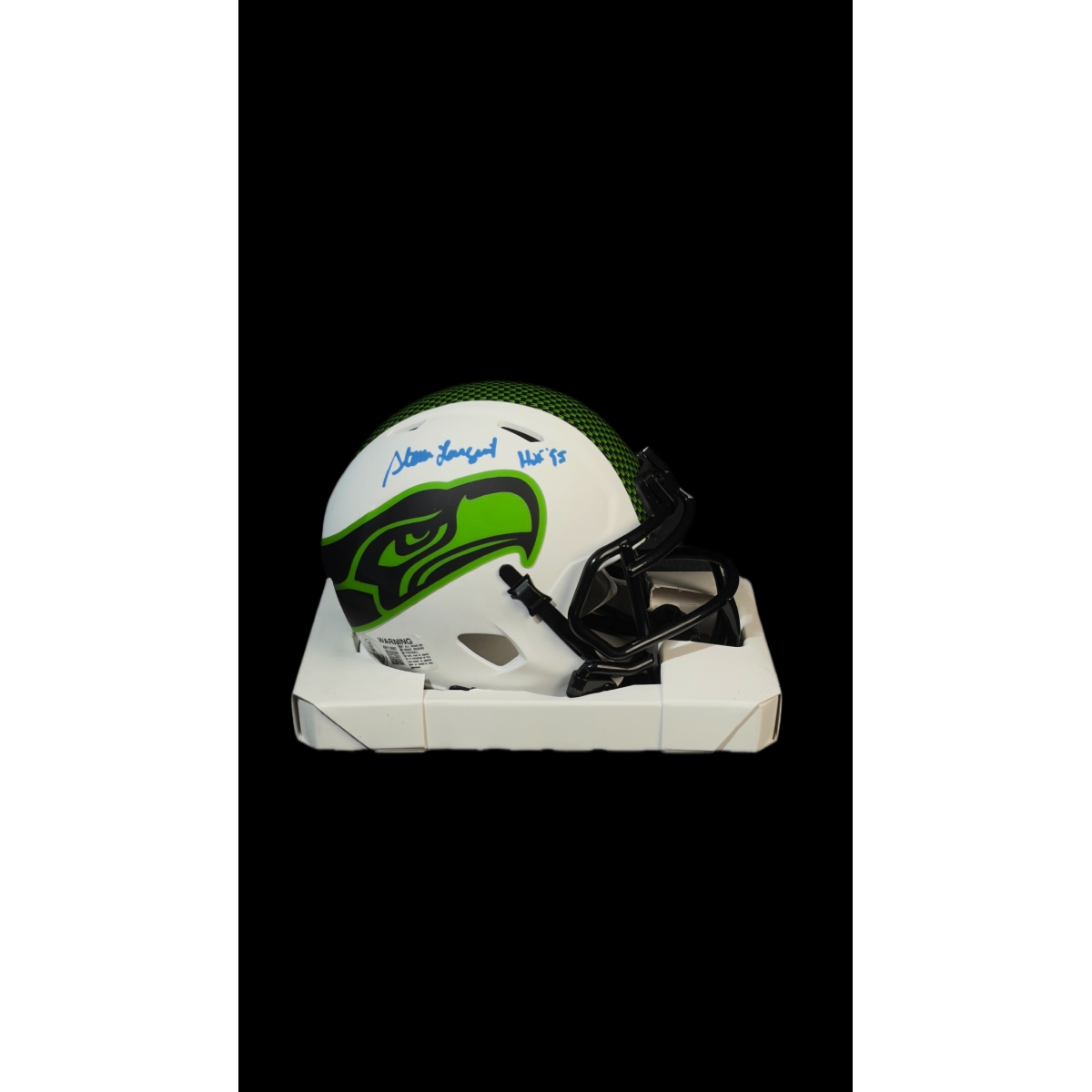 STEVE LARGENT AUTÓGRAFO – MINI CAPACETE SEATTLE SEAHAWKS