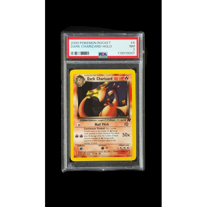 DARK CHARIZARD HOLO PSA 7 – TEAM ROCKET 2000