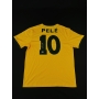 Pelé autógrafo na Camiseta da Seleção Brasileira.